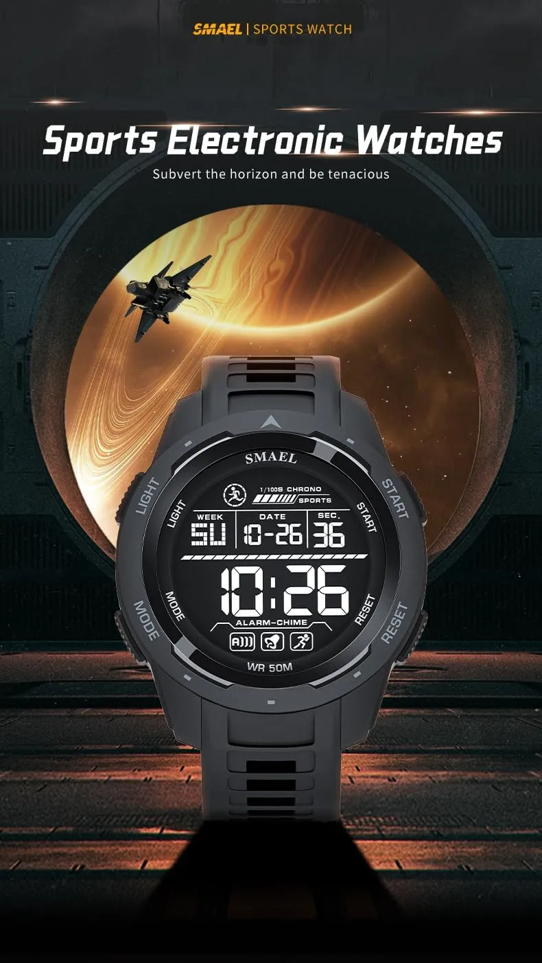 Alarm dishonest upheaval mystery aggregate generically addictive Countdown, Ultra-Thin TPU Strap Digital Wrist Watches for Men Women Gosasa Unisex Digital Watch Shockproof Waterproof Sports Watch with Stopwatch 