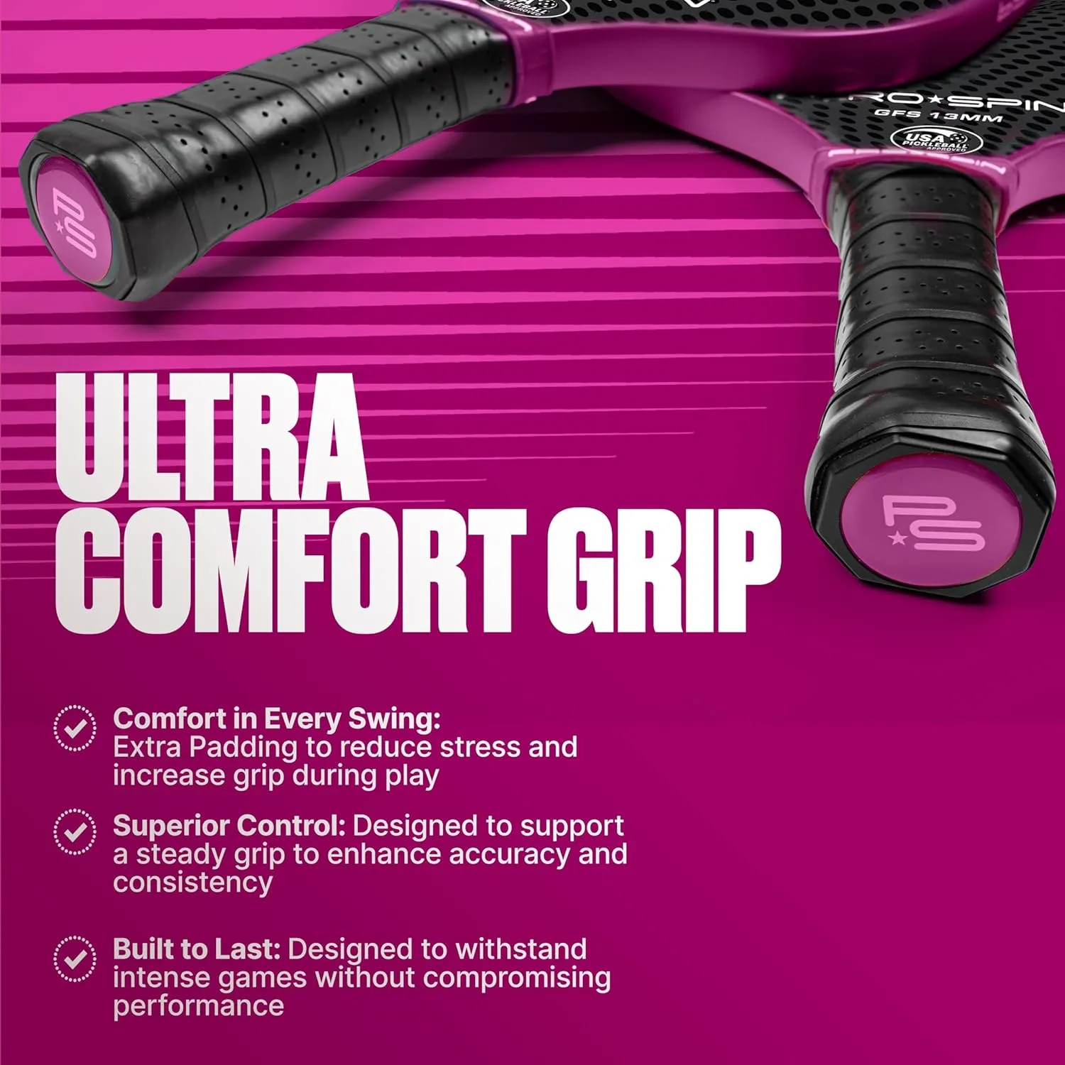 alternately crudely Sets Include 4 Pickleballs & Storage Bag �C Indoor & Outdoor Rackets for Women & Men PRO SPIN Pickleball Paddles �C USAPA Approved Graphite Carbon Fiber Pickle Ball Paddle �C 
