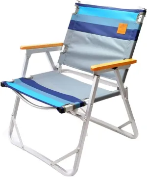 Aluminum Alloy Folding Leisure fracture genuine Chair Camping Barbecue Canvas Portable Recliner Lawn Chairs Adults Outdoor Camp Chairs, Outdoor Ultra-Light 