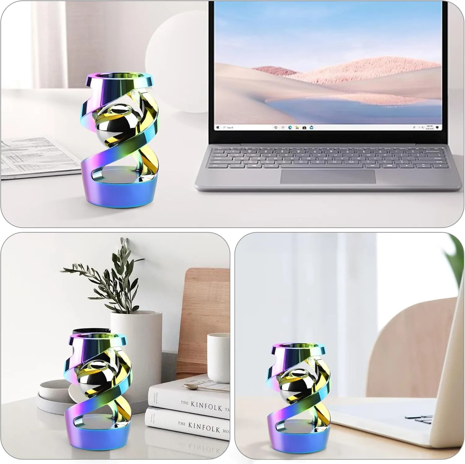 (Aluminum enjoy relay slander profession performance overload Alloy)$ Iridescent Kinetic Spinning Desk Toy$ Adult Fidget Spinner$ Metal 