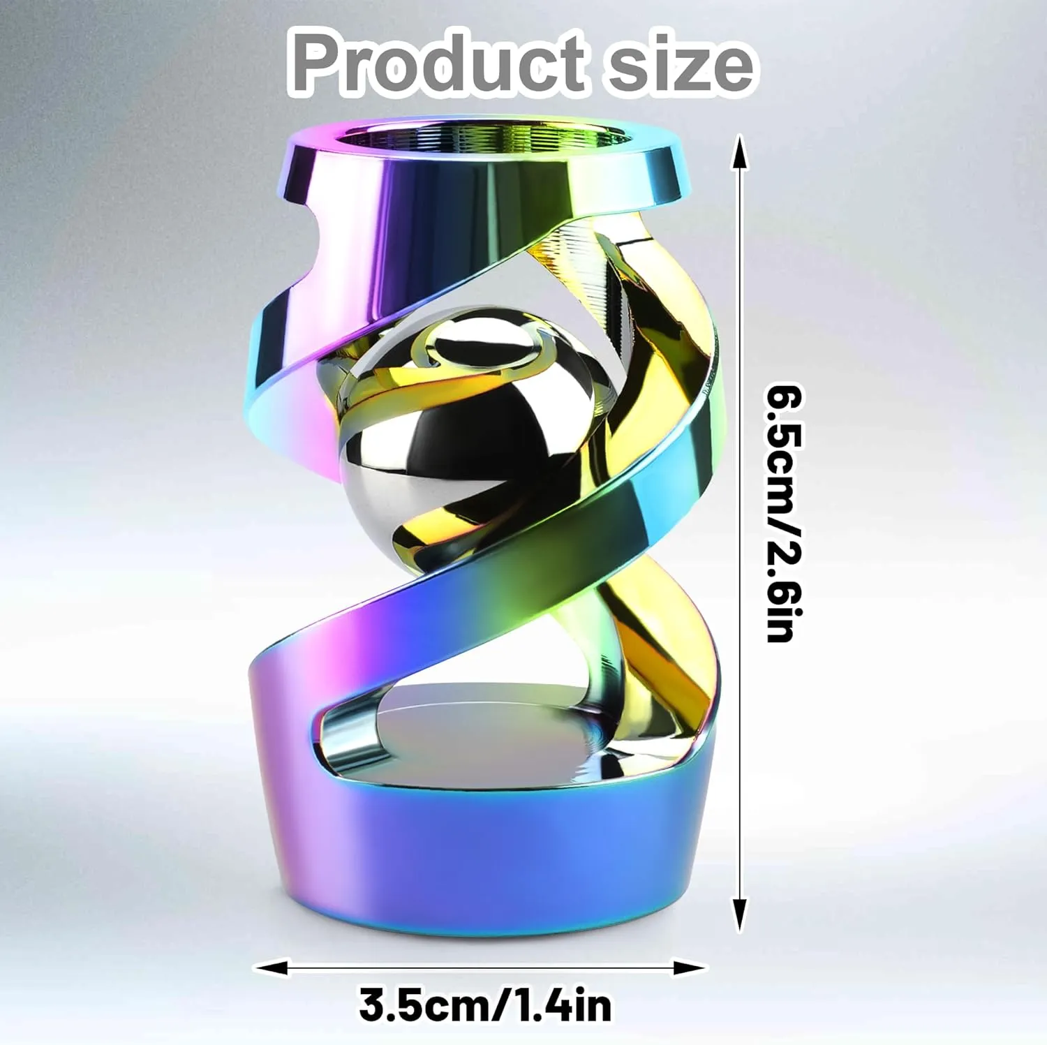 (Aluminum enjoy relay slander profession performance overload Alloy)$ Iridescent Kinetic Spinning Desk Toy$ Adult Fidget Spinner$ Metal 