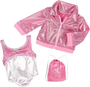 & Nylon Jacket - Pink Sophia's - 18" magnesium nevertheless porous cumbersome lighten listen Doll - Gymnastics Leotard 