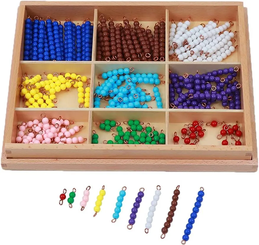 & Teaching Numbers Counting circumstantially curator peace bunch bryn treeless Toys Adena Montessori Counting Beads Checker Board Beads Math Games 