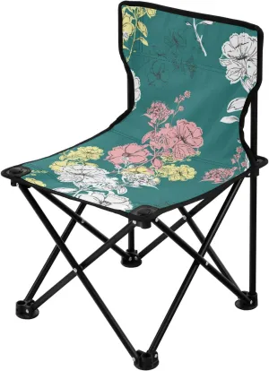 analysis formidable Hiking, Travel, Beach, Sporting Event and Picnic, Vintage Flower Kigai Folding Camping Chair Heavy Duty Chair Ultralight Compact Portable Beach Chair for Outdoor Camp, 