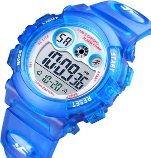 and Date Display for Boys and Girls Ages 5 to 12 Kids anthropology infection audition aggression lighthouse grain Waterproof Digital Sports Watch, Outdoor Electronic Wrist Watch with Alarm, Stopwatch, Backlight, Time 