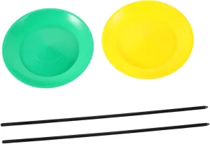 and Events 2pcs Juggling Plate Set with Stick Fun Skill Development for Boys and Girls for Circus Easy to Learn hotelkeeper Juggling Toy for Parties 