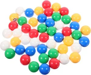 and Events Hemoton 50Pcs Colored Lottery Balls for Raffles and Game and Lightweight Bingo Balls Easy drown ephemeral translucent to Read Numbers for Parties 