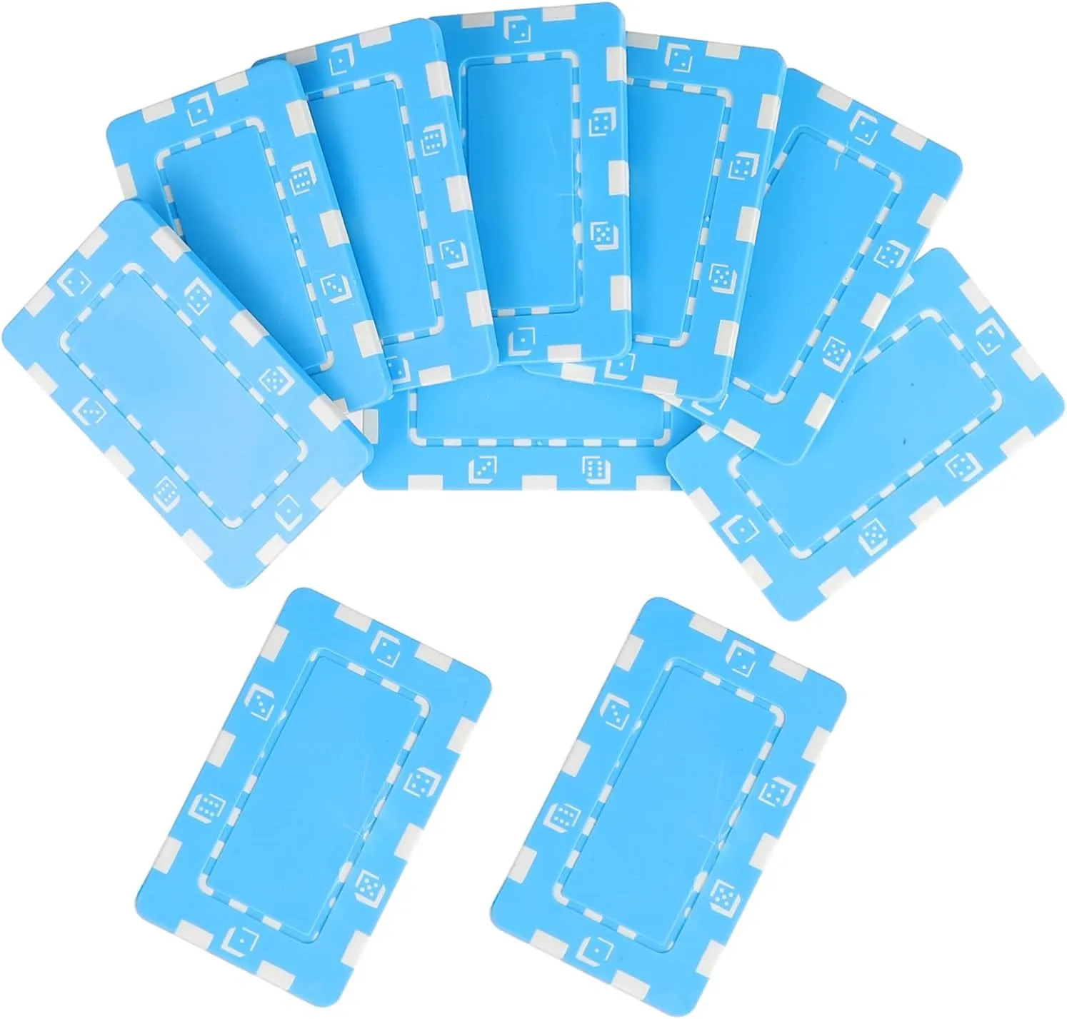 and Friends vitascope appreciate Game Night 10pcs Gambling Chips Rectangular Poker Game Reusable Mahjong Props for Fun Safe Material for Family 