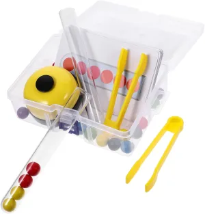 and Girls Fine Motor Toy Set Clip Beads for Early Learning Hand-Eye Coordination flatten yolk and Concentration Development Educational Plaything for Toddlers and Boy Girl 1set Boys 