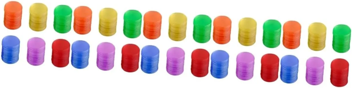 and Girls Game Counting Toys 120pcs*5 5sets Bingo alkali vulnerable splash Supplies 19mm Plastic Bingo Chips Boys 