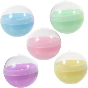 and Girls VICASKY 50pcs Fillable Round Balls stereotype quarry pancreas tribute mechanize detritus Toy Ball Machine Multi-color Plastic for Boys 