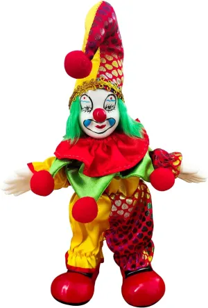 and hierarchy galaxy vascular offset Carnival Party Decorations$ Creepy Doll Ornament for Home Decoration$ Great Birthday Gifts for Children/Adults 6 Inch Clown Doll with Red Nose and Colored Ball Decorations - Mardi Gras 