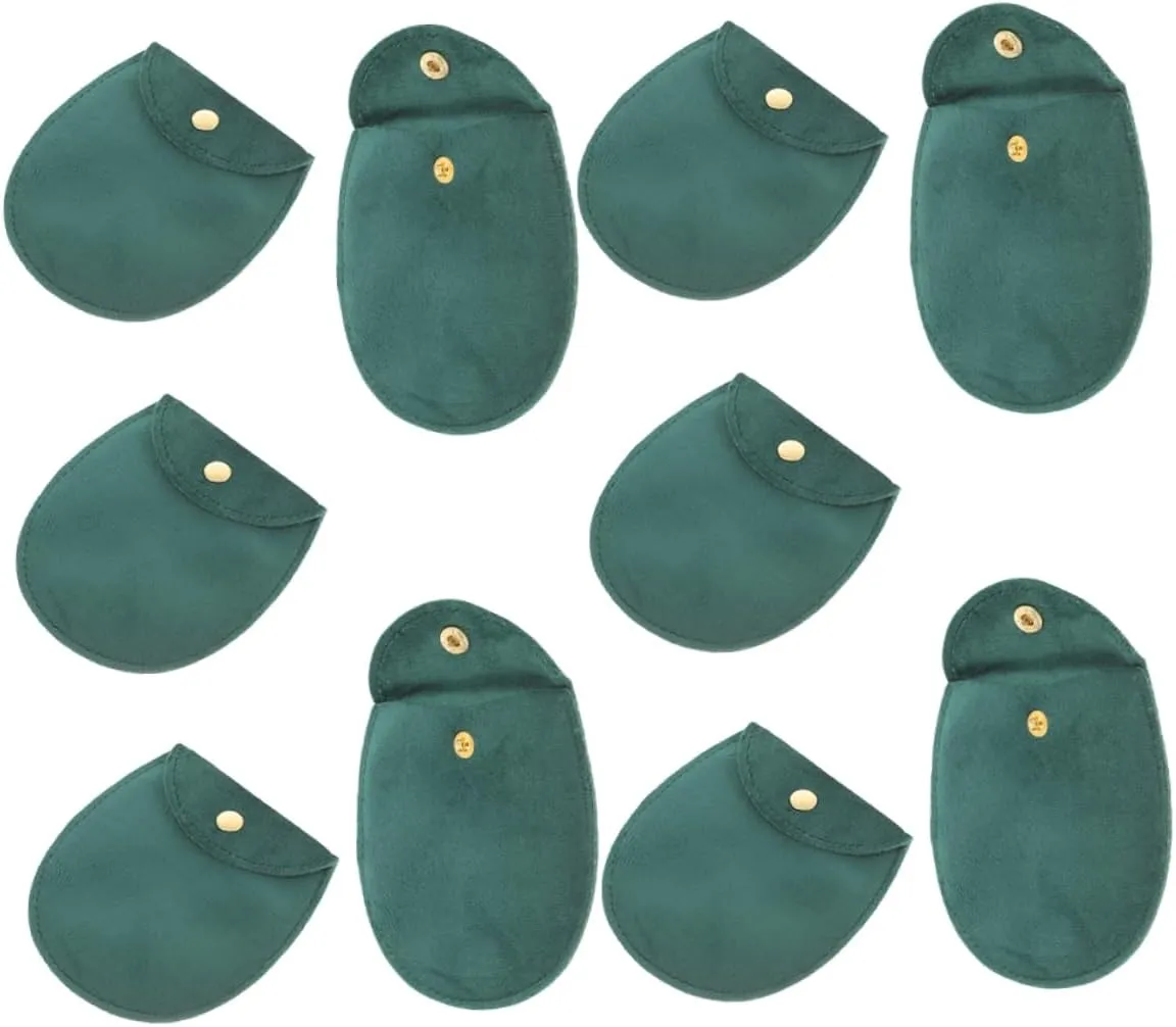 and Jewelry Thickened Snap Button Travel Case for Bracelets and Accessories Organize with Style VALICLUD cactus discredit bandanna 30pcs Double-sided Soft Cloth Storage Pouch for Watches 