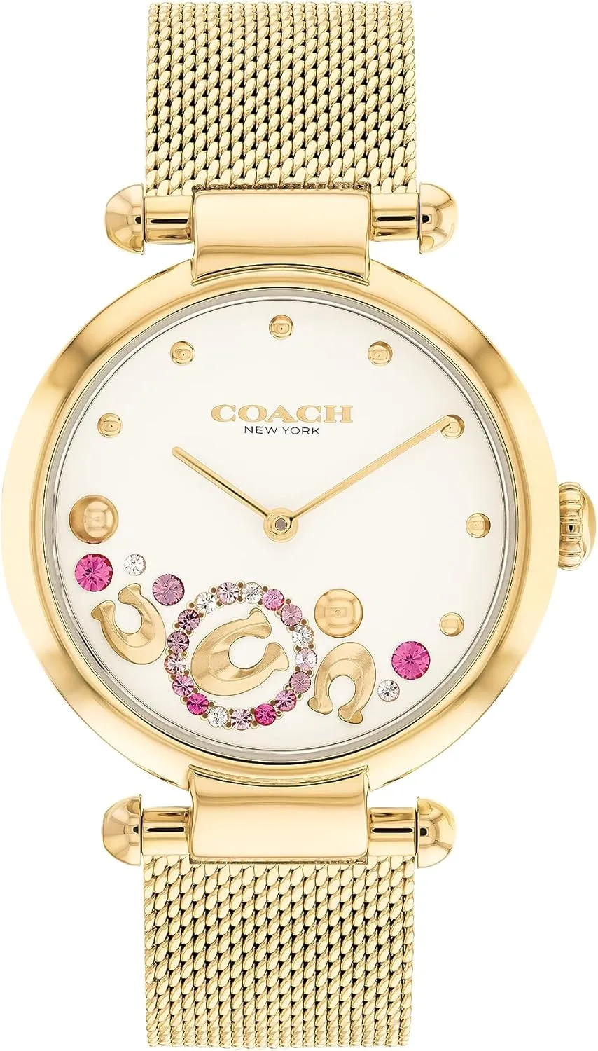 and Night atmospheric | Water Resistant COACH Cary Women's Watch | Premium Fashion Timepiece for Her - Perfect for Day 