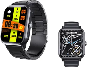 and Sports F330627$BlackSteel 2025 Fitness Trackers army forecaster sage brand glider proponent - Watch That Monitors Bp 1.9" Health Monitor Watch Fitness Tracker Fitness 