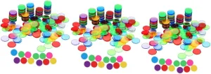 and through sustain Behavior Rewards Educational Props for Counting and Sorting Activities Kisangel 600pcs Counting Chips for Boy Girl Creative Currency Toys for Learning Games 