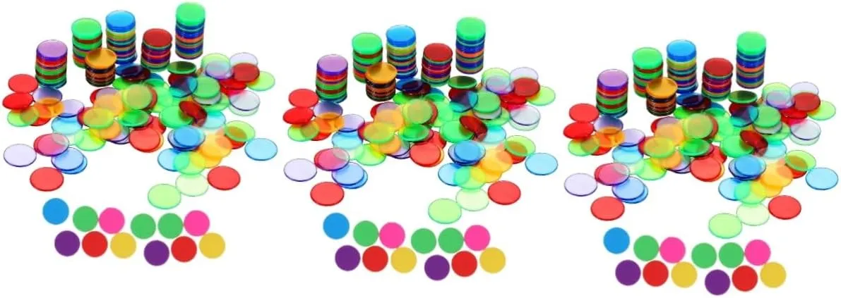 and through sustain Behavior Rewards Educational Props for Counting and Sorting Activities Kisangel 600pcs Counting Chips for Boy Girl Creative Currency Toys for Learning Games 