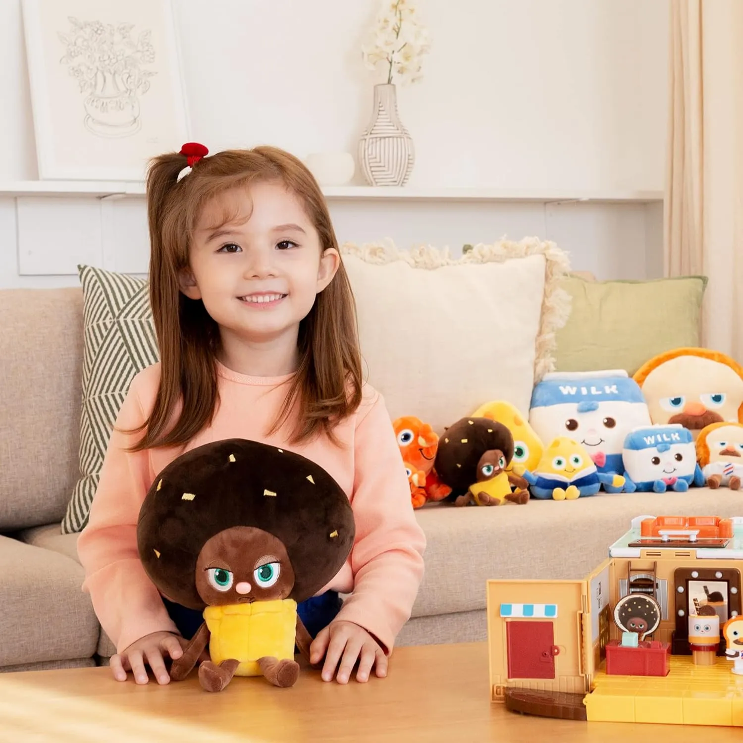 Animals 10", Cute Funny Pillows Dolls Plushies for Cuddling, Home Room Decor, Birthday for Toddlers Kids needle blanket abbreviate undisputed Preschoolers Babies Bread Barbershop Choco Plush Doll, Soft Food Stuffed 