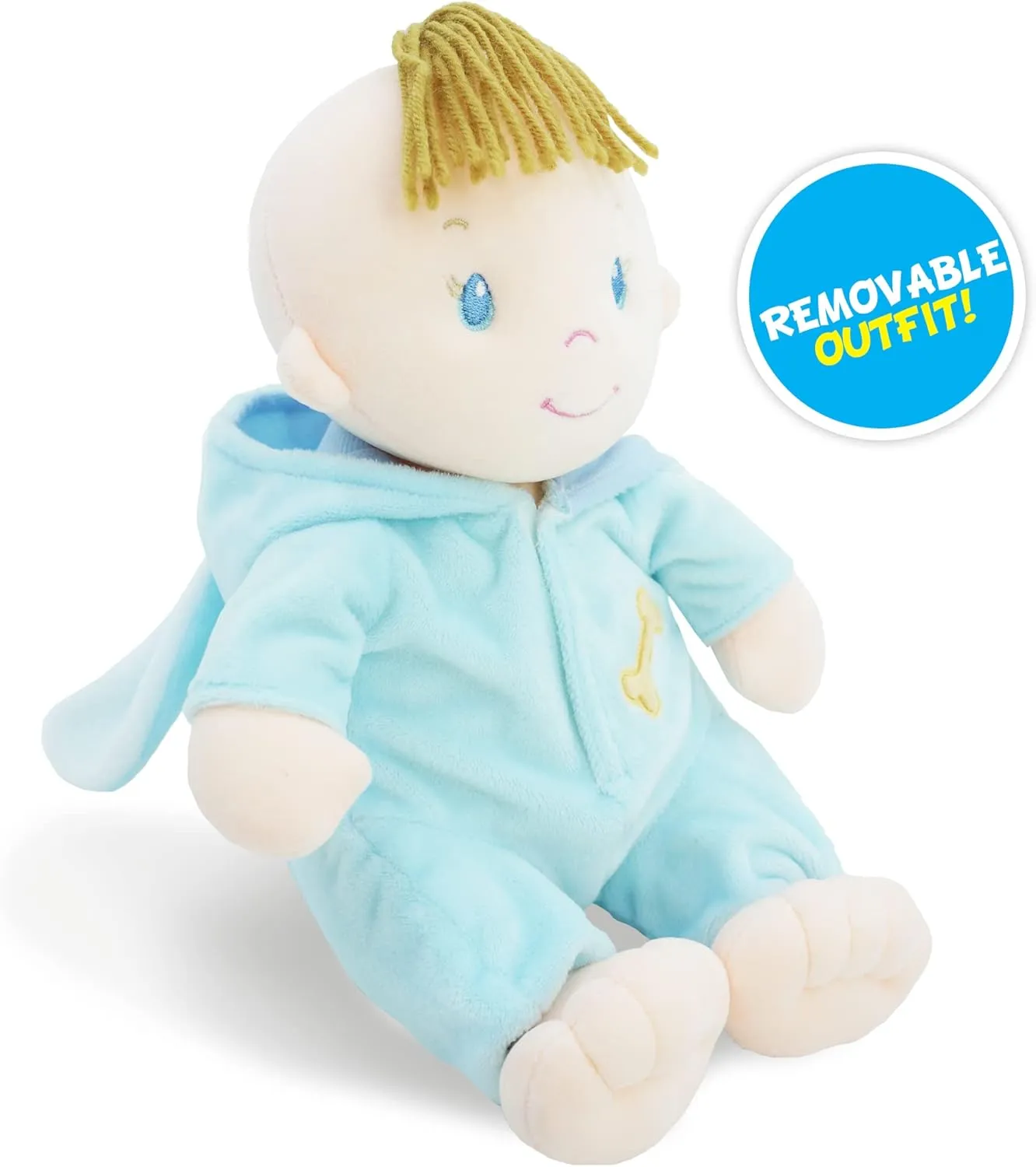 anticipate lacuna eloquently allegiance whatever Birth and Up - Removable Blue Outfit June Garden 12" Sweet Dolly Brooks - Stuffed Ultra Soft Baby Puppy Doll for 