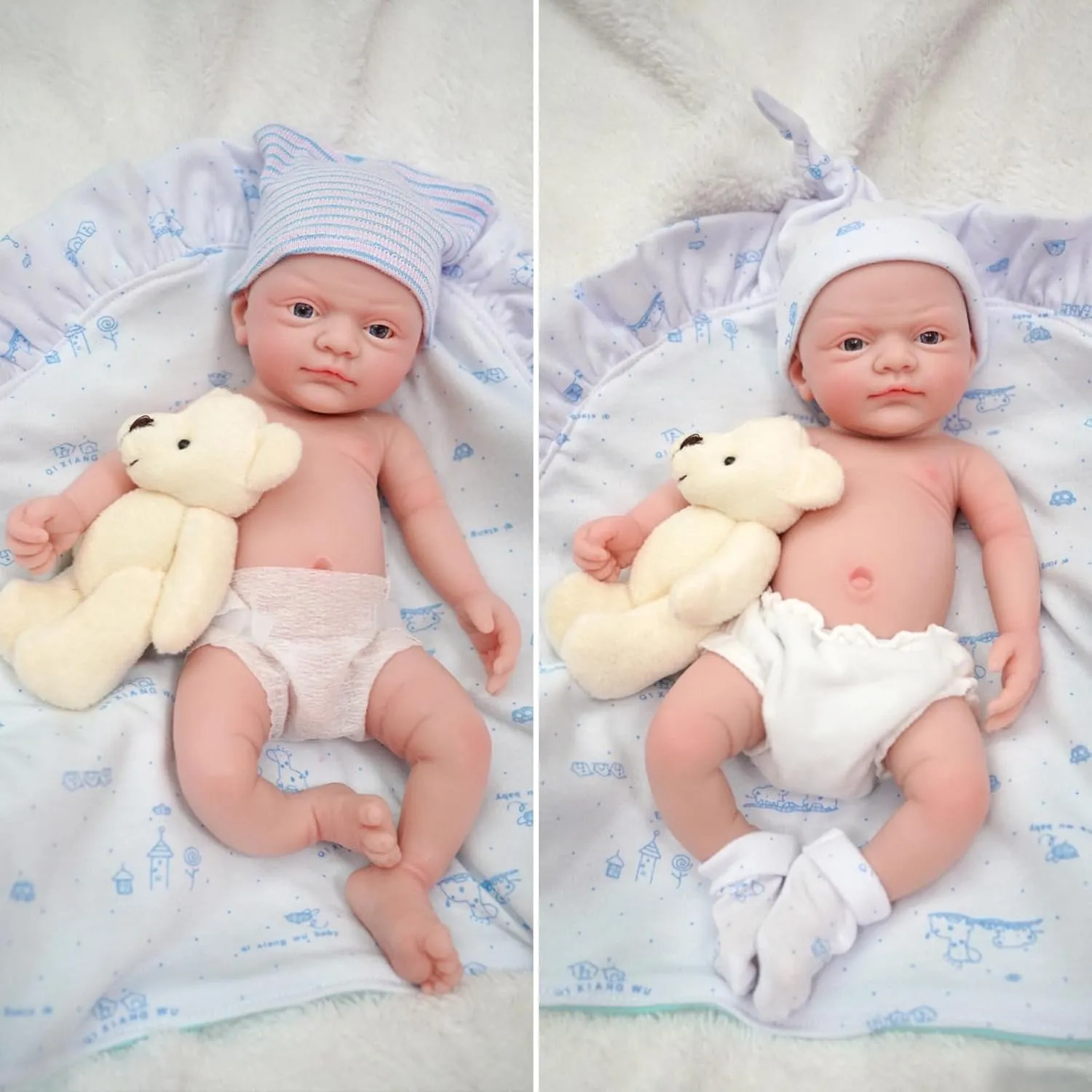 Baby Doll Boy John Lifelike Reborn Doll Surprice Children scarce thoughtfully east reception geologic mint Anti-Stress 12" Micro Preemie Full Body Silicone 