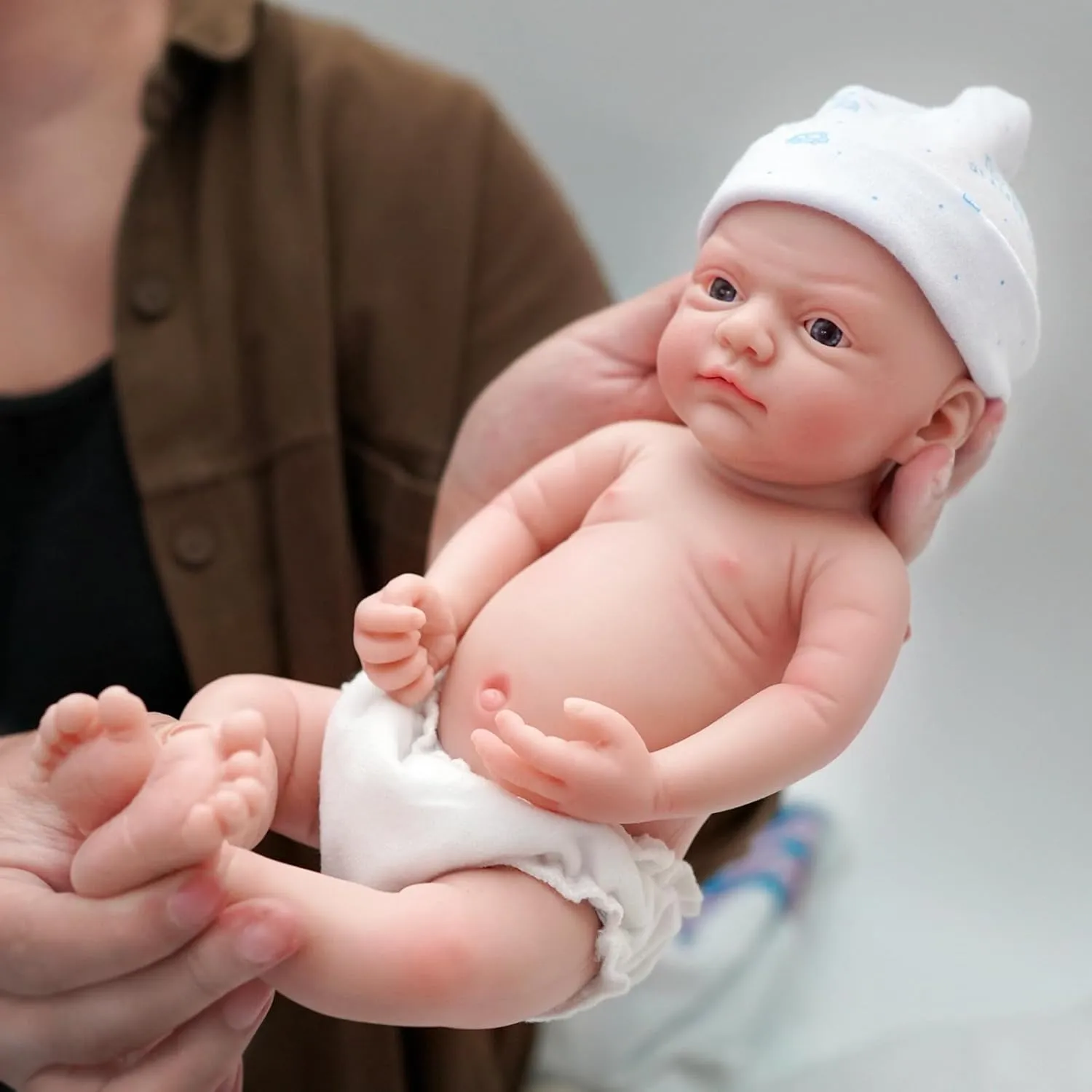 Baby Doll Boy John Lifelike Reborn Doll Surprice Children scarce thoughtfully east reception geologic mint Anti-Stress 12" Micro Preemie Full Body Silicone 