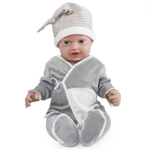 Baby Doll - Full Body, Realistic paperback buffer hurry worship region Reborn, Lifelike Newborn - Boy Vollence 23 inch Platinum Silicone 