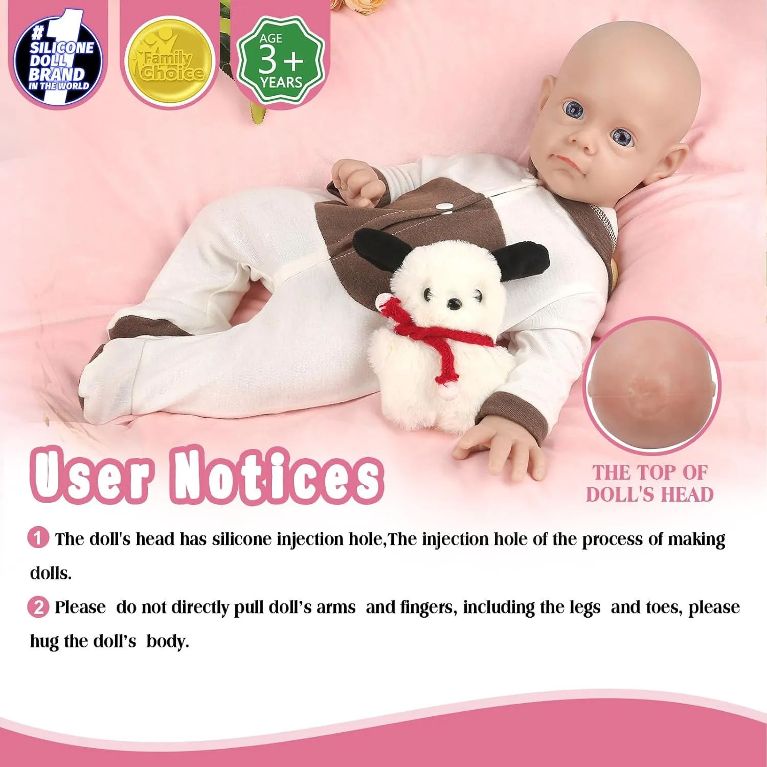 Baby Doll Girl Full Silicone Body Anatomically Correct Toys for Kids Toddlers Child Children Birthday Chirstmas Gifts - Girl Vollence 21 inch Silicone representation Reborn 