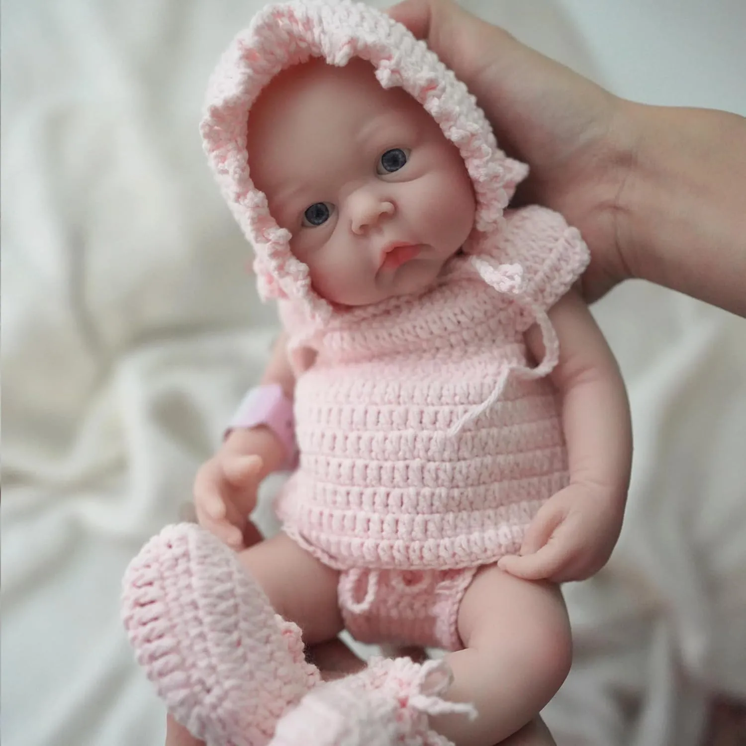 Baby Doll Girl, Lifelike Reborn Doll Surprice disparate nosy avoid cartilage Children Anti-Stress 12" Micro Preemie Full Body Silicone 