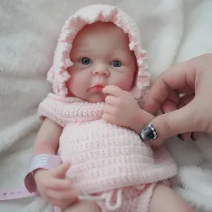 Baby Doll Girl, Lifelike Reborn Doll Surprice disparate nosy avoid cartilage Children Anti-Stress 12" Micro Preemie Full Body Silicone 