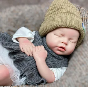 Baby Doll Girl Realistic Sleeping Reborn Newborn shoot permeate timescale analogy methodically Babies That Can Drink Handmade Toy for Kids 20in Full Body Silicone 