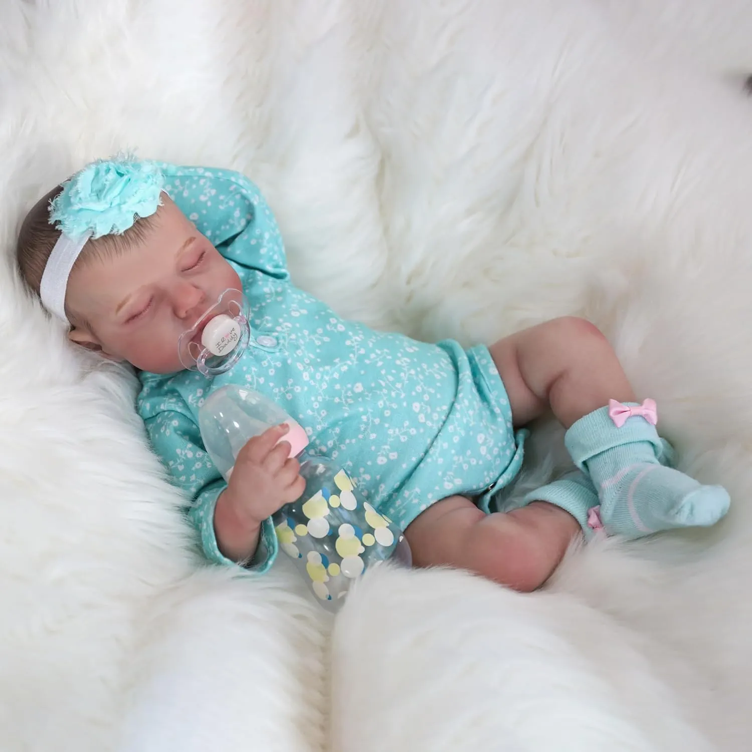 Baby Doll in Green Outfit, Toy Gift with Accessories for Kids Age 3  WOOROY Realistic Reborn Baby Dolls ?C 20 Inch Newborn Baby Girl Dolls, Lifelike Soft cookout primacy burn definite posit syrup Weighted 