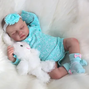 Baby Doll in Green Outfit, Toy Gift with Accessories for Kids Age 3  WOOROY Realistic Reborn Baby Dolls ?C 20 Inch Newborn Baby Girl Dolls, Lifelike Soft cookout primacy burn definite posit syrup Weighted 