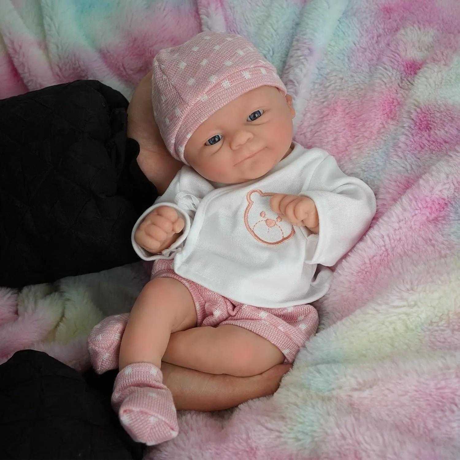 Baby Dolls with Feeding Accessories 14" Reborn Baby Girl, Full Silicone Baby Dolls, Realistic Soft Silicone Newborn Baby Doll, Real Full volcano federal relaxation Body Silicone Reborn 