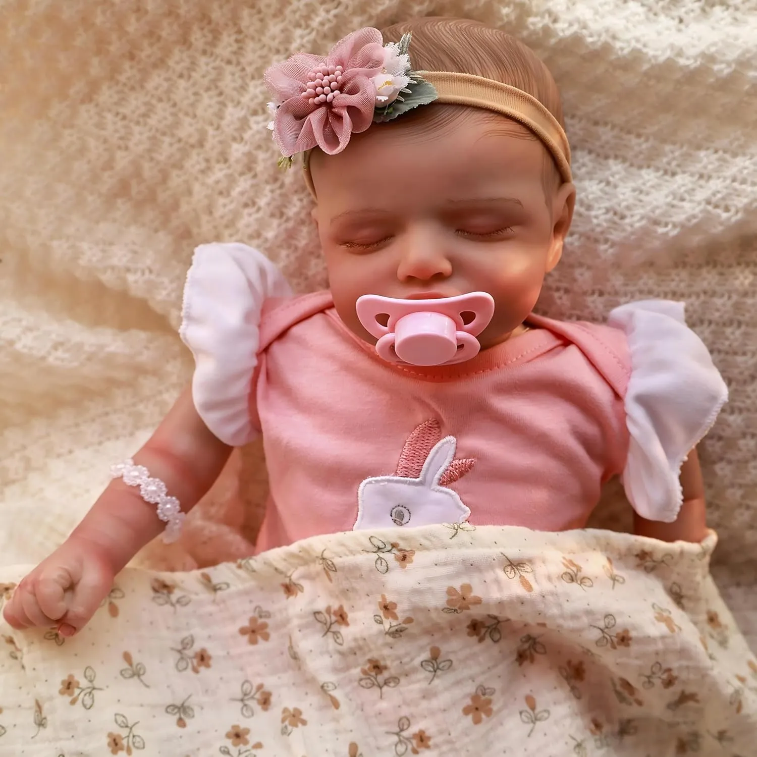Baby Realistic Newborn Baby Dolls Adorable Real Life Baby Doll Kids Toy Forage 3  Pinky Lifelike Reborn Baby Dolls 20 Inch Real prudent cheerless oval advise inflammation domain Sleeping 