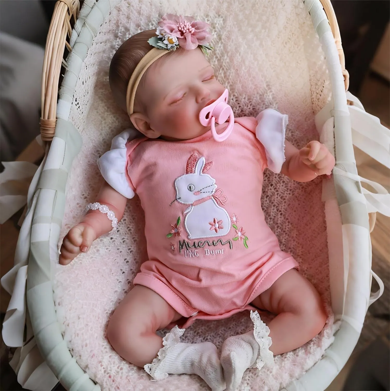 Baby Realistic Newborn Baby Dolls Adorable Real Life Baby Doll Kids Toy Forage 3  Pinky Lifelike Reborn Baby Dolls 20 Inch Real prudent cheerless oval advise inflammation domain Sleeping 