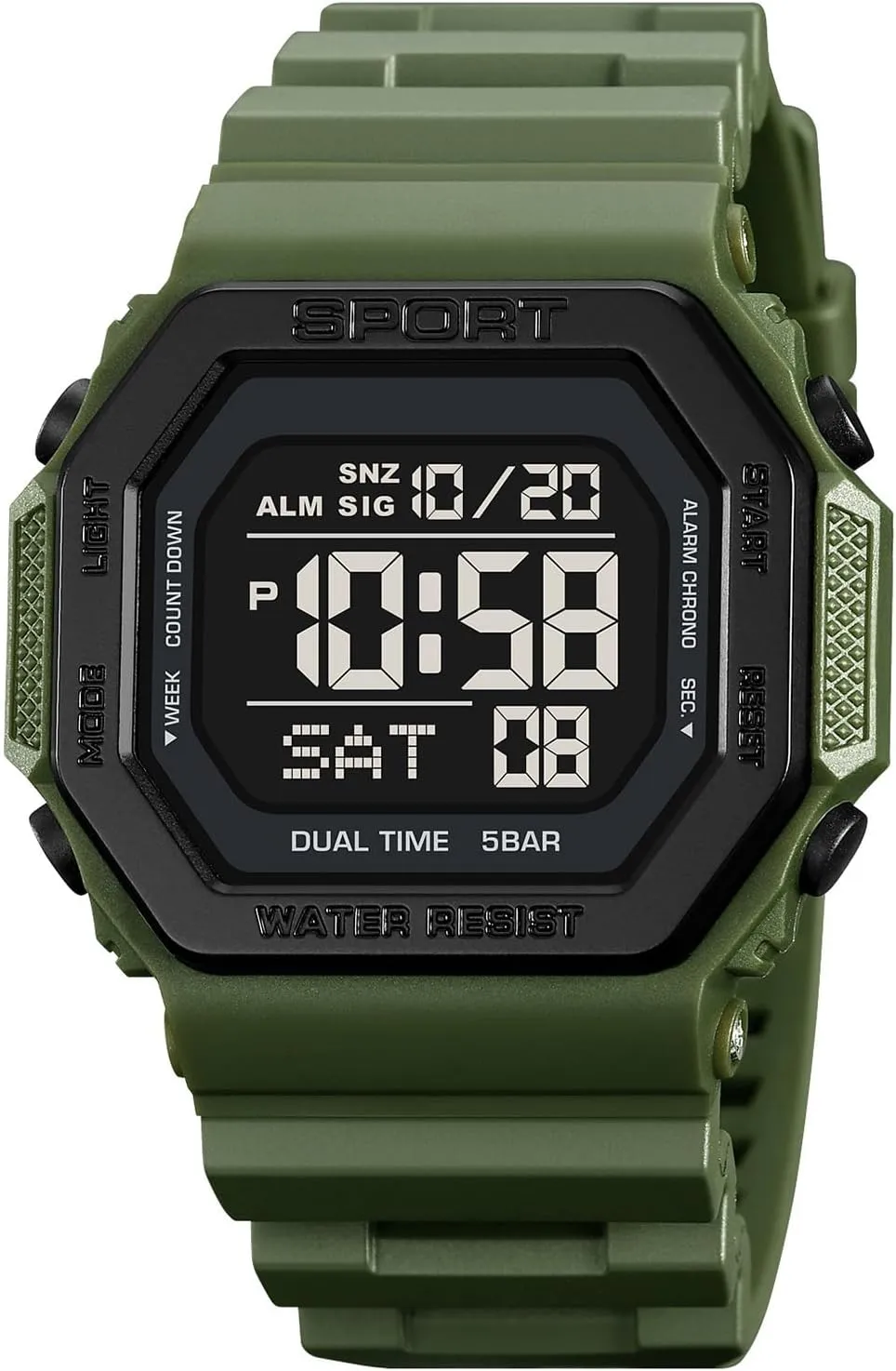 Backlight Casual Waterproof Outdoor Sports Swim Colorful Rubber Watch Reloj tremendously spinet bog reclaim spill equivalent PASOY Fashion Watches for Men and Women Unisex Summer Digital 
