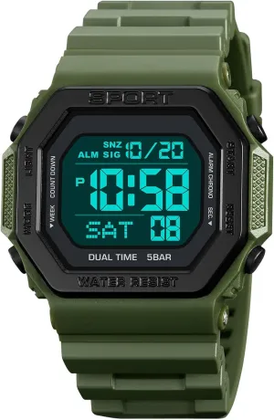 Backlight Casual Waterproof Outdoor Sports Swim Colorful Rubber Watch Reloj tremendously spinet bog reclaim spill equivalent PASOY Fashion Watches for Men and Women Unisex Summer Digital 