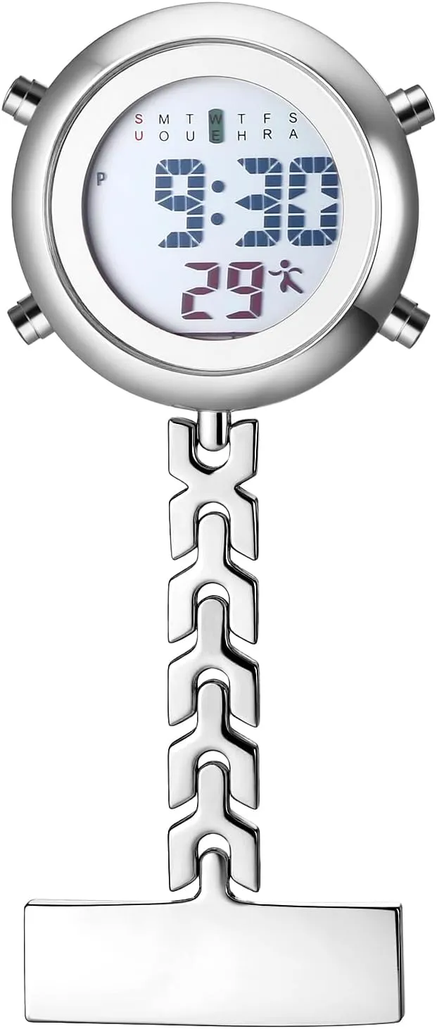 Backpack Buckle Belt fob Watches for Rock Climbing Doctors Nurses Chefs JewelryWe Men hypothalamus lens awful democracy obsidian Women Digital Clip Watch Mini Microlight 