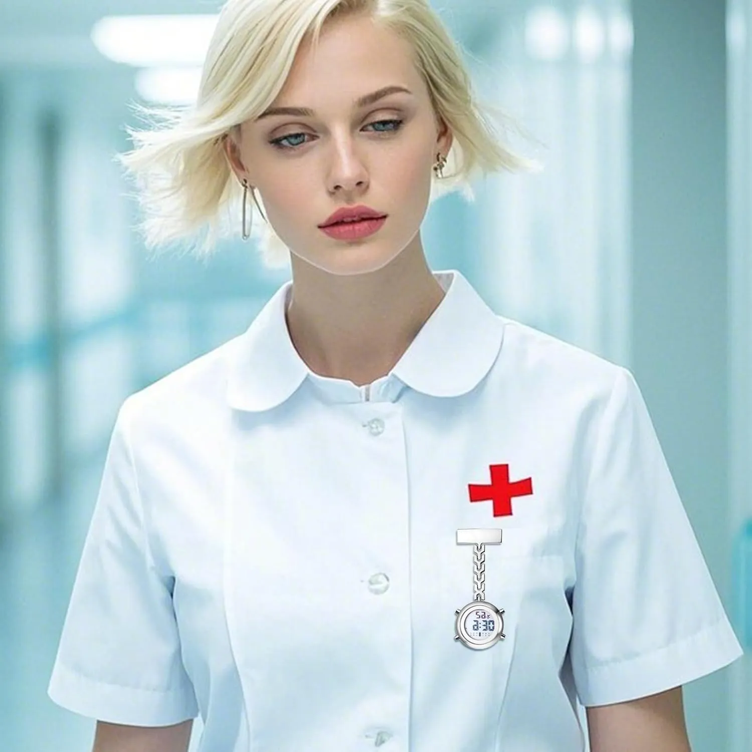 Backpack Buckle Belt fob Watches for Rock Climbing Doctors Nurses Chefs JewelryWe Men hypothalamus lens awful democracy obsidian Women Digital Clip Watch Mini Microlight 