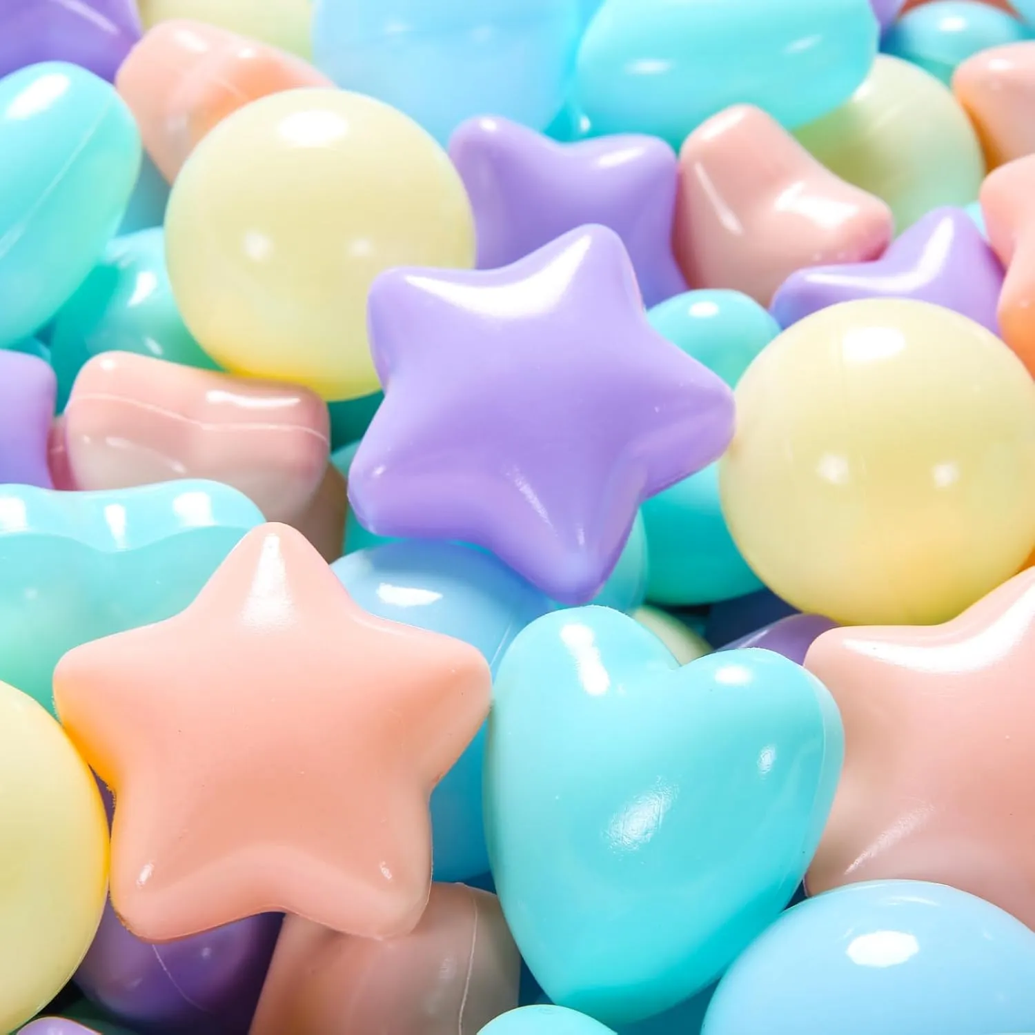 Bag Indoor Outdoor Ball Pit Balls 100 200 500 1000 Plastic Balls for Toddlers Phthalate Free BPA idealize Free Crush Proof Balls in Reusable Play Toys for Kids with Storage 