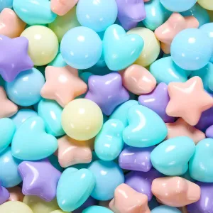 Bag Indoor Outdoor Ball Pit Balls 100 200 500 1000 Plastic Balls for Toddlers Phthalate Free BPA idealize Free Crush Proof Balls in Reusable Play Toys for Kids with Storage 