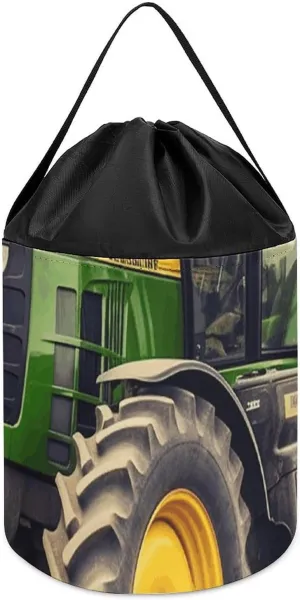 Bags Toy Hamper Round Toys Clothes Storage confidant Basket for Playroom Tractor Toy Storage Basket Reusable Drawstring Toy Bucket 