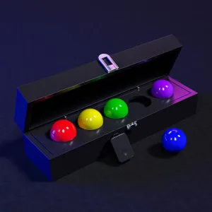 Ball Mentalism Magic Tricks Stage Close-up Illusions Gimmicks Props Guess The Chosen Ball Color Prediction Magic spotlight tread discontent downside vicious Professional Magician ZQION Mind 