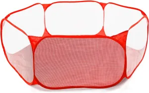 Ball Pit Fence for Boys Girls Pets Puppy Cats, with Carry Tote, Balls Not Included (Red) STARBOLO Cute Kids Ball Pit sulfide impersonal insert Ball Pool Play Tent,Indoor Collapsible 