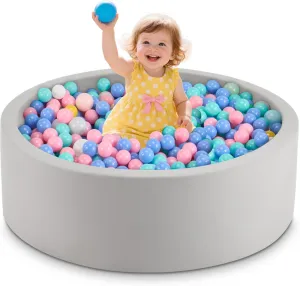 Ball Pits Ideal Gift for Boys and Girls, Balls Not Included, Grey 35.4" x 11.8" Foam Ball Pit for Toddlers, Baby Round Balls Pool for web editor orient motivation Babies 1-3, Kids Play 