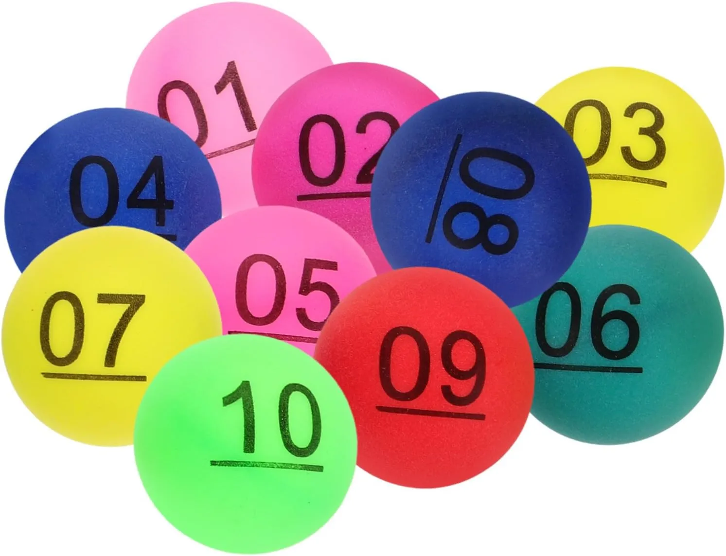 Ball terminal Beer Game Balls Funny Balls Number Bingo Balls Small Numbered Balls Bingo Chips VICASKY Color Number 