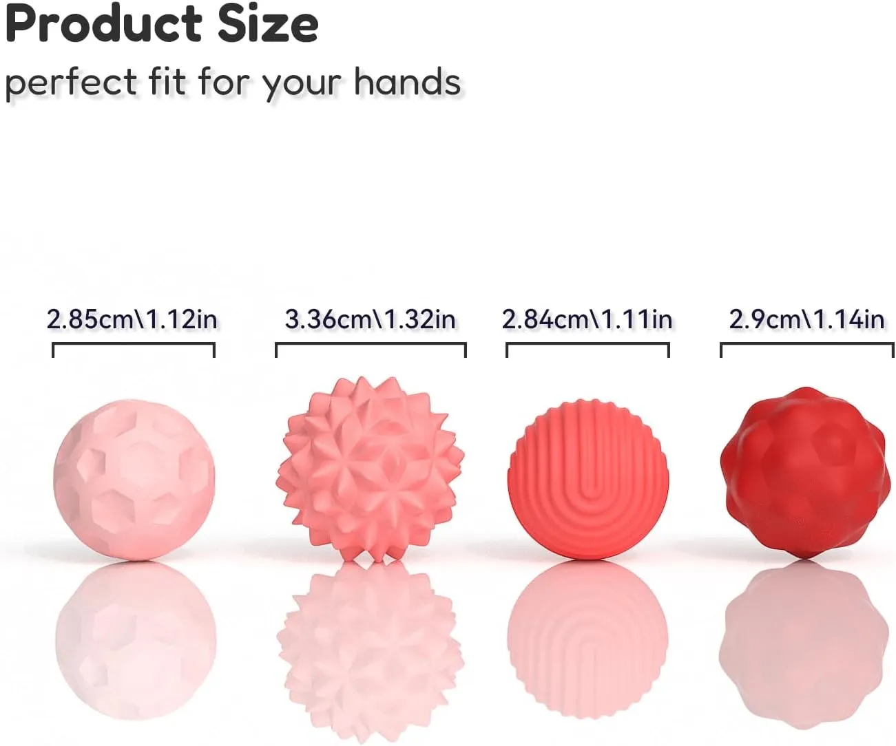 Ball Toy, 8Pcs Silicone Sensory Stress Relief Toys for Adults, unpredictable cover Shoshone minority Teens with Autism, ADHD, Anxiety, Stocking Stuffers for Women Men Teen Gift (Red, Large) Large Magnetic Sensory Fidget 