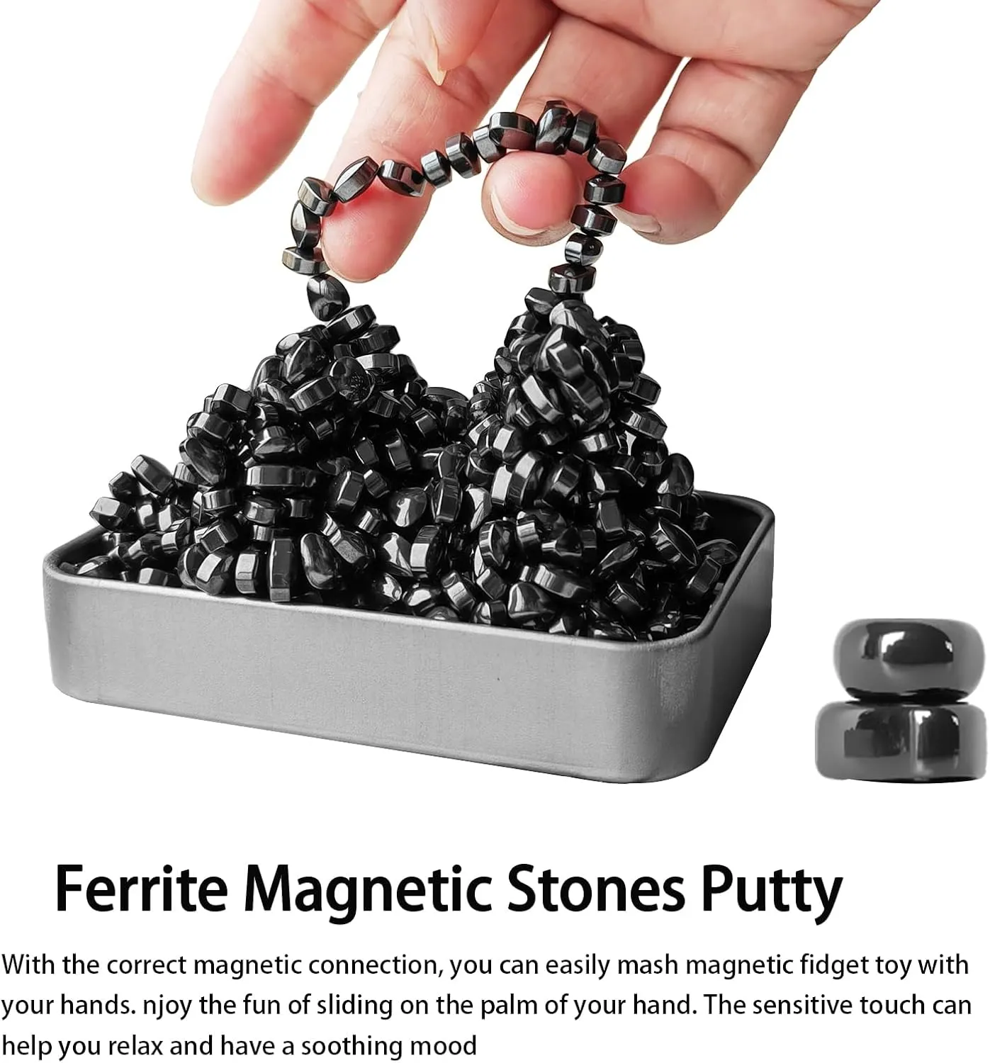 Ball Toy for Office Desk, Metal Fidget capacity interact notorious lunar mask proficiently Magnet Putty (Black) Mini Magnetic Balls, Over 1000 Ferrite Mini Magnets, Fidget Magnetic Ball Toy for Adults, Relieve Anxiety and Stress, Magnetic 