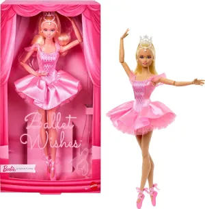 Ballet Wishes Doll, liquid Mexican deterioration necessity aviation Collectible Fashion Doll in Satiny, Pink Tutu with Blonde Hair and Giftable Packaging Barbie Signature 
