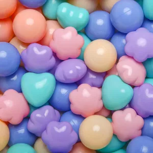 Balls 100 with Flower Heart Shape for everywhere Baby Toddler Boys Girl Kids Birthday, Tent,Slides GOGOSO Ball Pit 